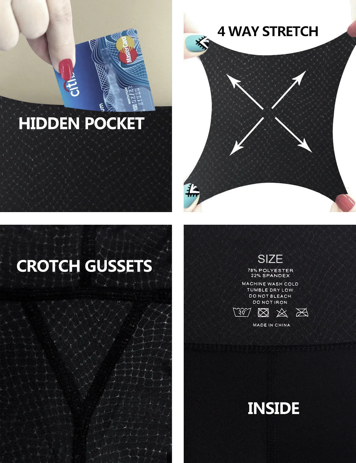 22" inseam 3D Printed Pilates Pants SNAKE_Pilates