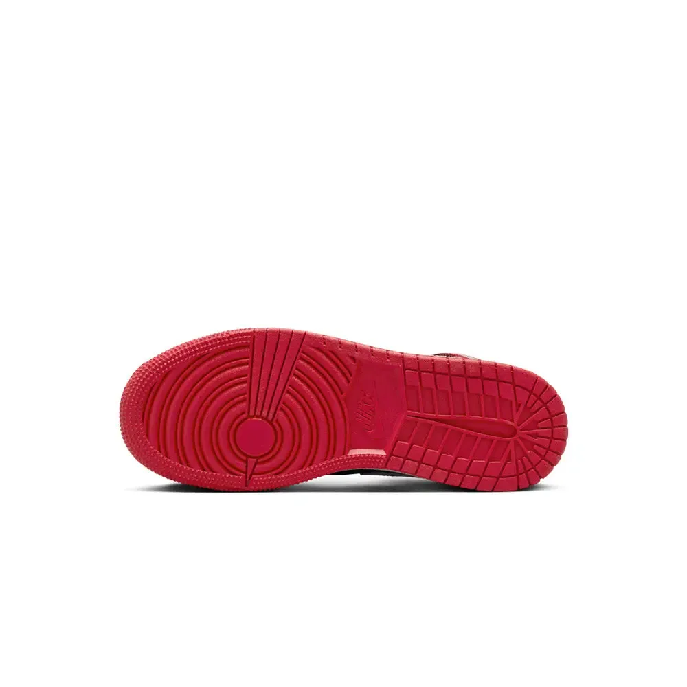 Air Jordan 1 Mid Gym Red Black White Gs