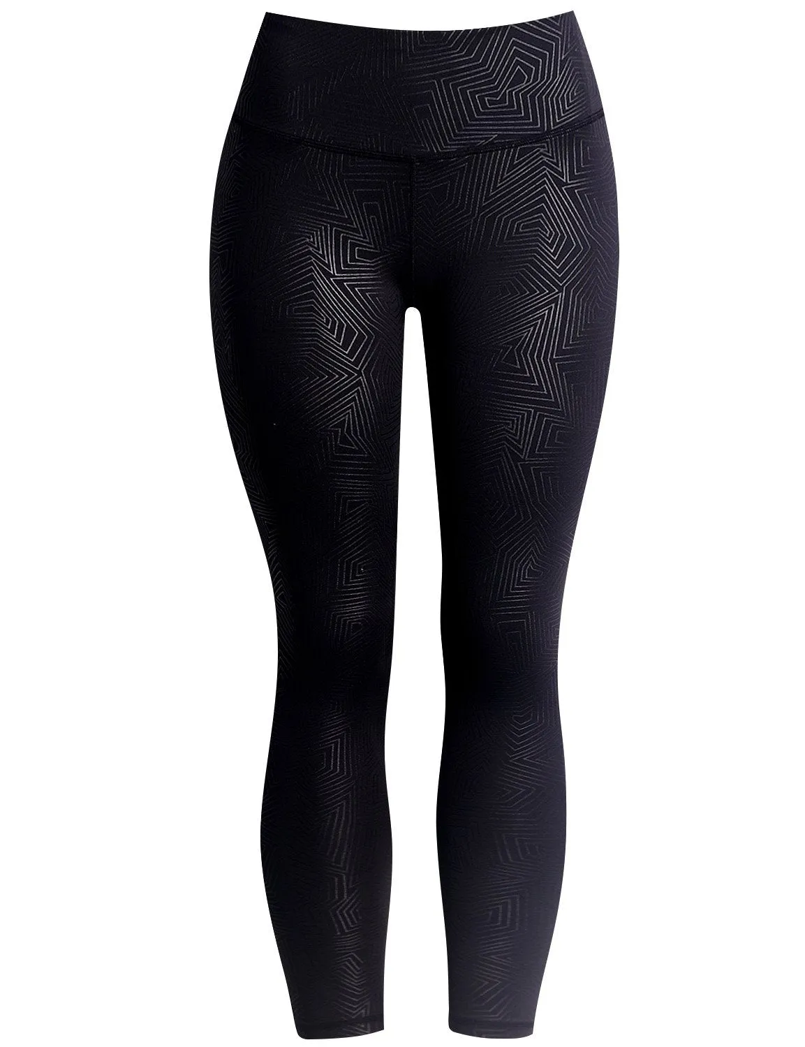 BUBBLELIME 78P/22S Embossed Pattern Pilates Pants 22" /26" inseam_Pilates