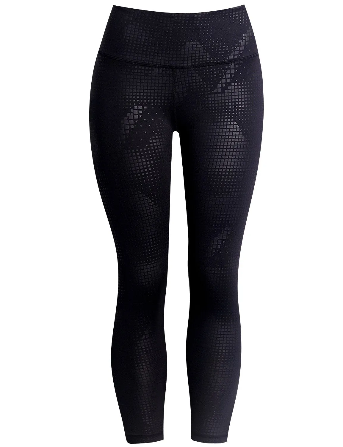 BUBBLELIME 78P/22S Embossed Pattern Pilates Pants 22" /26" inseam_Pilates