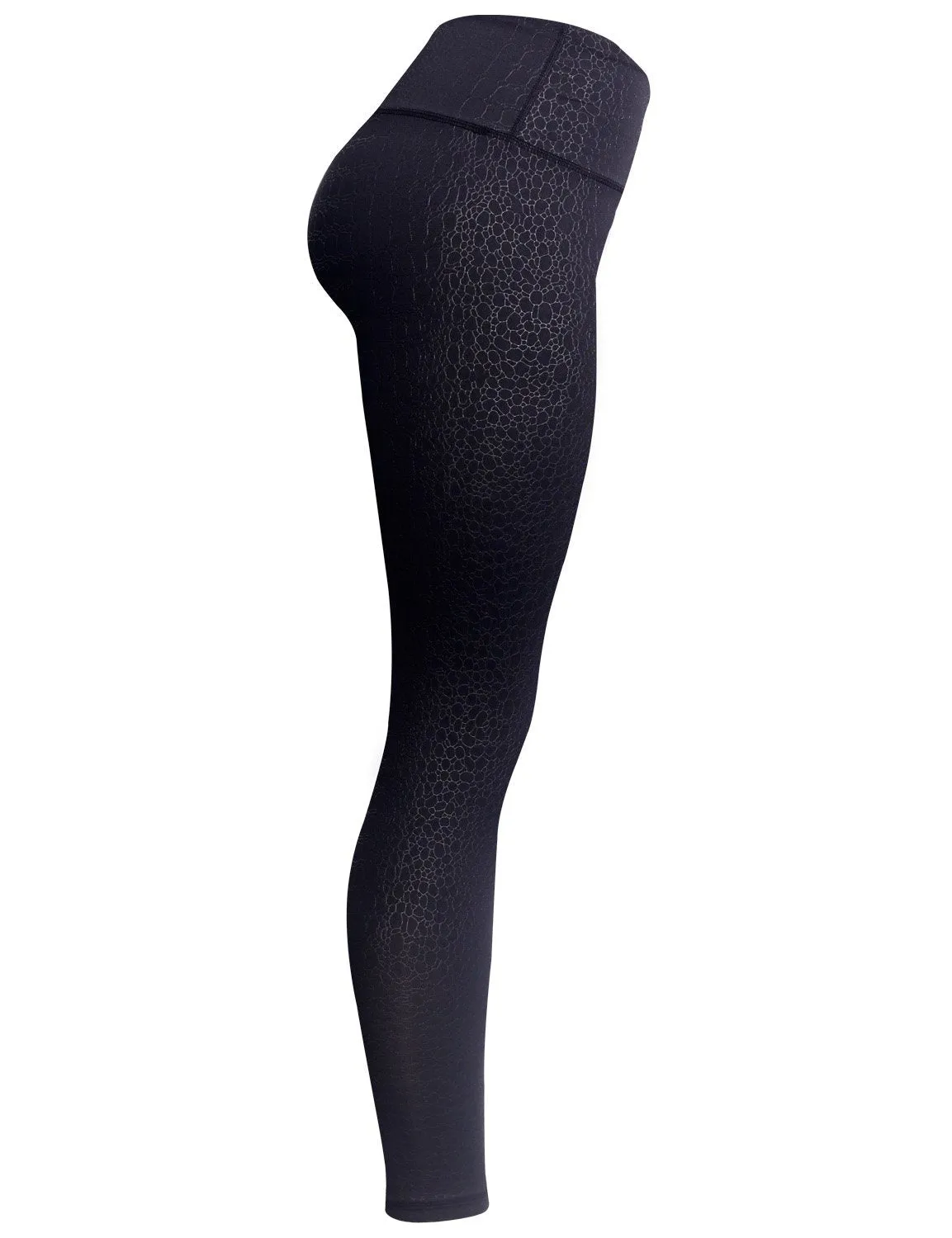 BUBBLELIME 78P/22S Embossed Pattern Pilates Pants 22" /26" inseam_Pilates