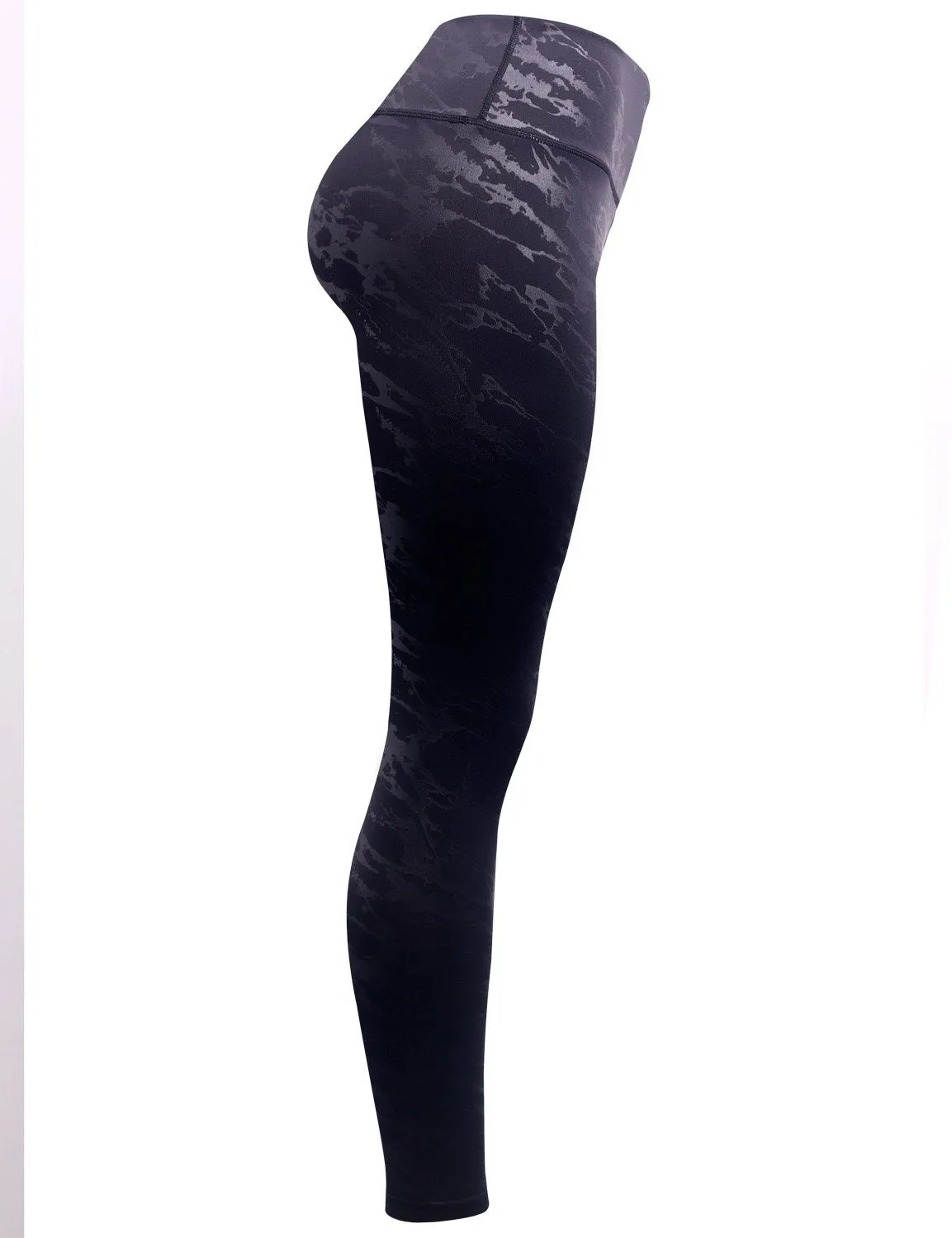 BUBBLELIME 78P/22S Embossed Pattern Pilates Pants 22" /26" inseam_Pilates