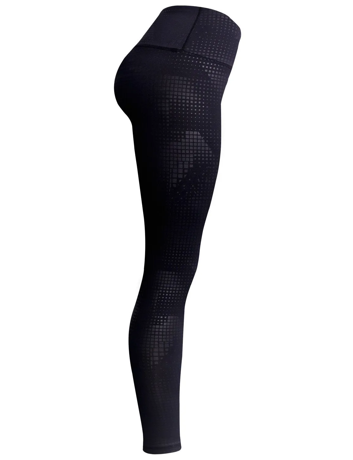 BUBBLELIME 78P/22S Embossed Pattern Pilates Pants 22" /26" inseam_Pilates