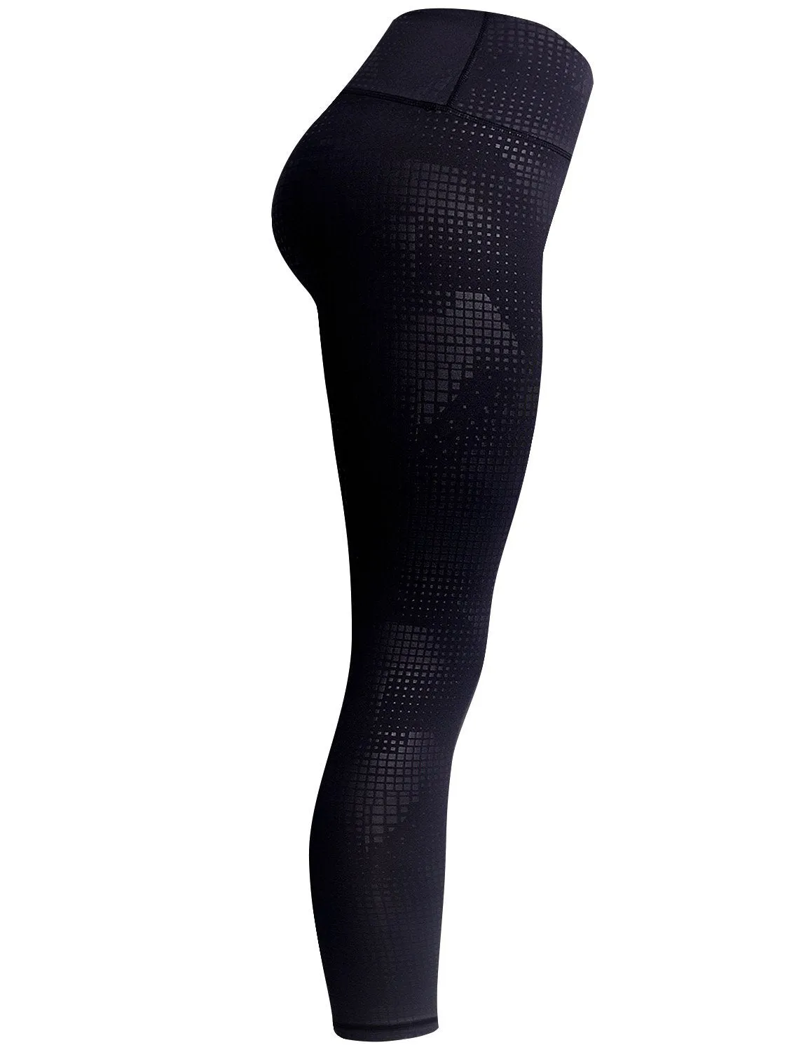 BUBBLELIME 78P/22S Embossed Pattern Pilates Pants 22" /26" inseam_Pilates