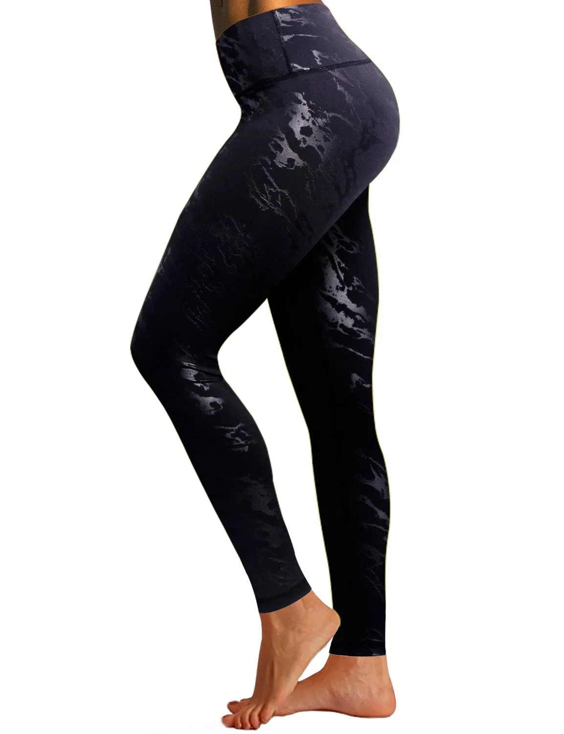 BUBBLELIME 78P/22S Embossed Pattern Pilates Pants 22" /26" inseam_Pilates