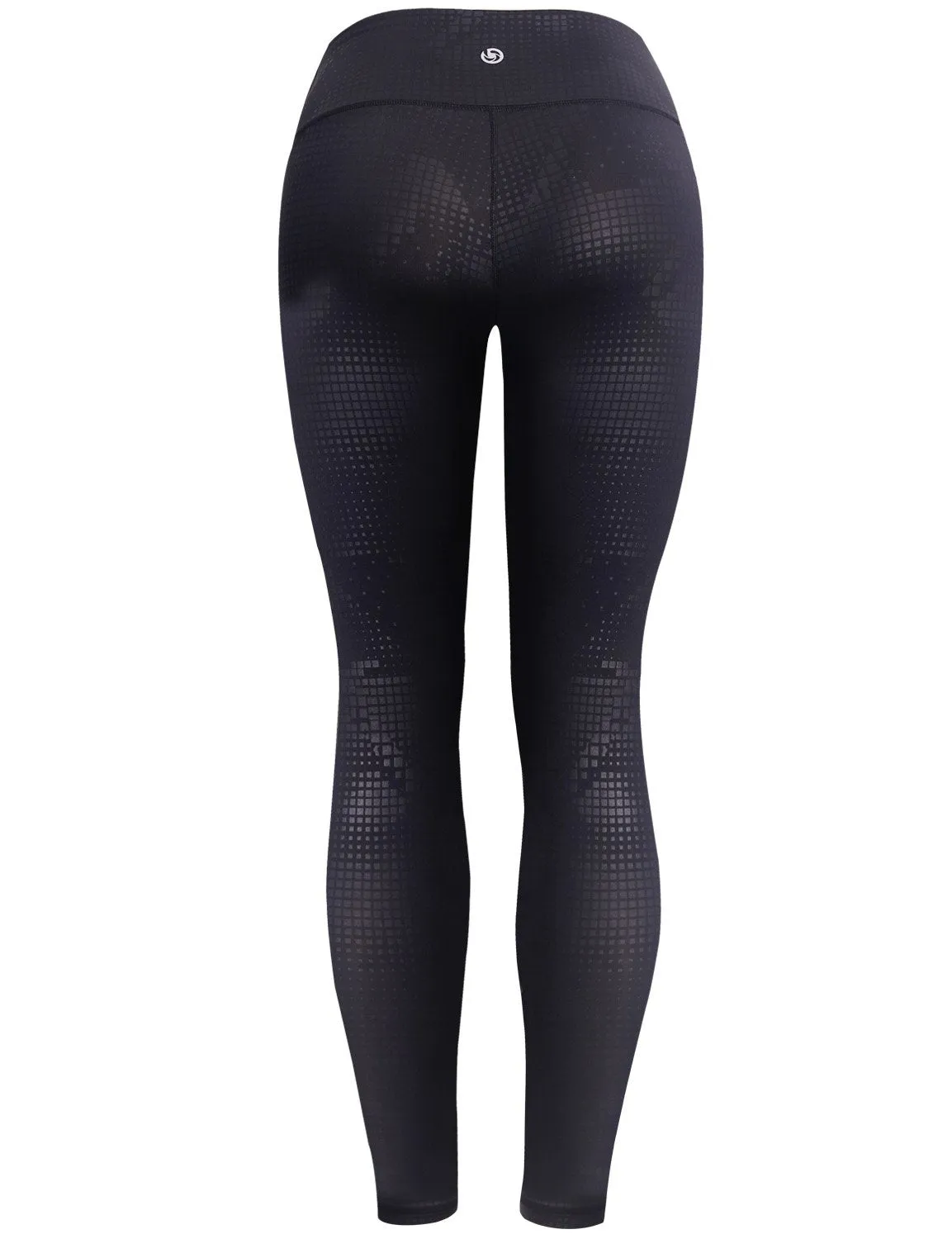 BUBBLELIME 78P/22S Embossed Pattern Pilates Pants 22" /26" inseam_Pilates