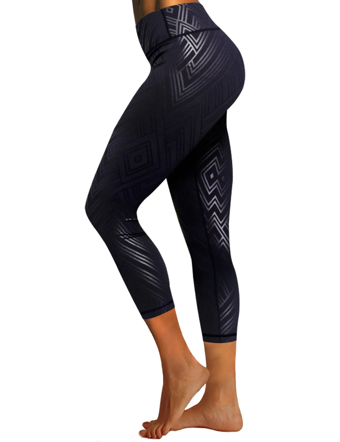 BUBBLELIME 78P/22S Embossed Pattern Pilates Pants 22" /26" inseam_Pilates