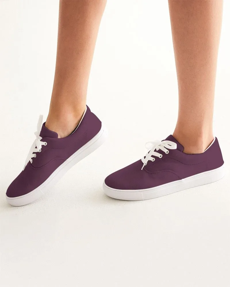 Dark Magenta Women's Canvas Sneakers | Women's | Dark Pastel Magenta | C0M60Y0K80