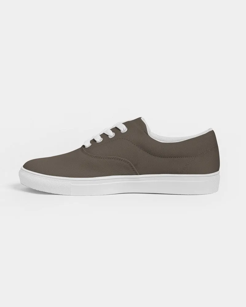 Dark Orange Brown Women's Canvas Sneakers | Women's | Dark Pale Pastel Orange Brown | C0M15Y30K80