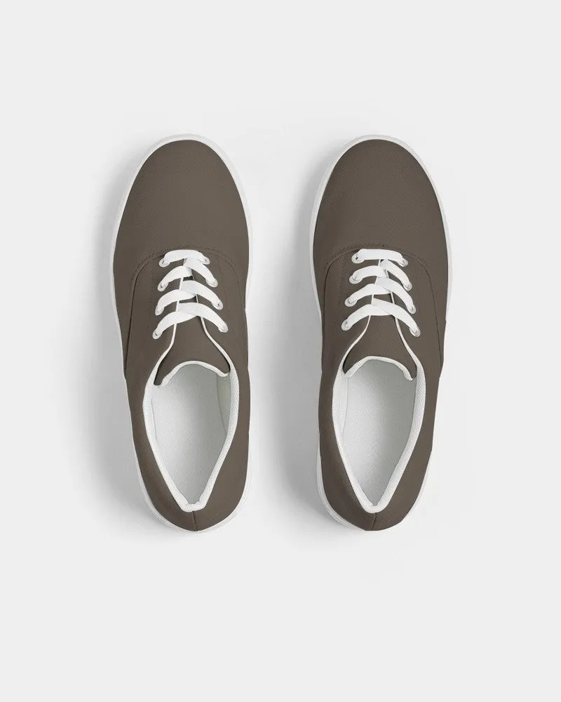 Dark Orange Brown Women's Canvas Sneakers | Women's | Dark Pale Pastel Orange Brown | C0M15Y30K80