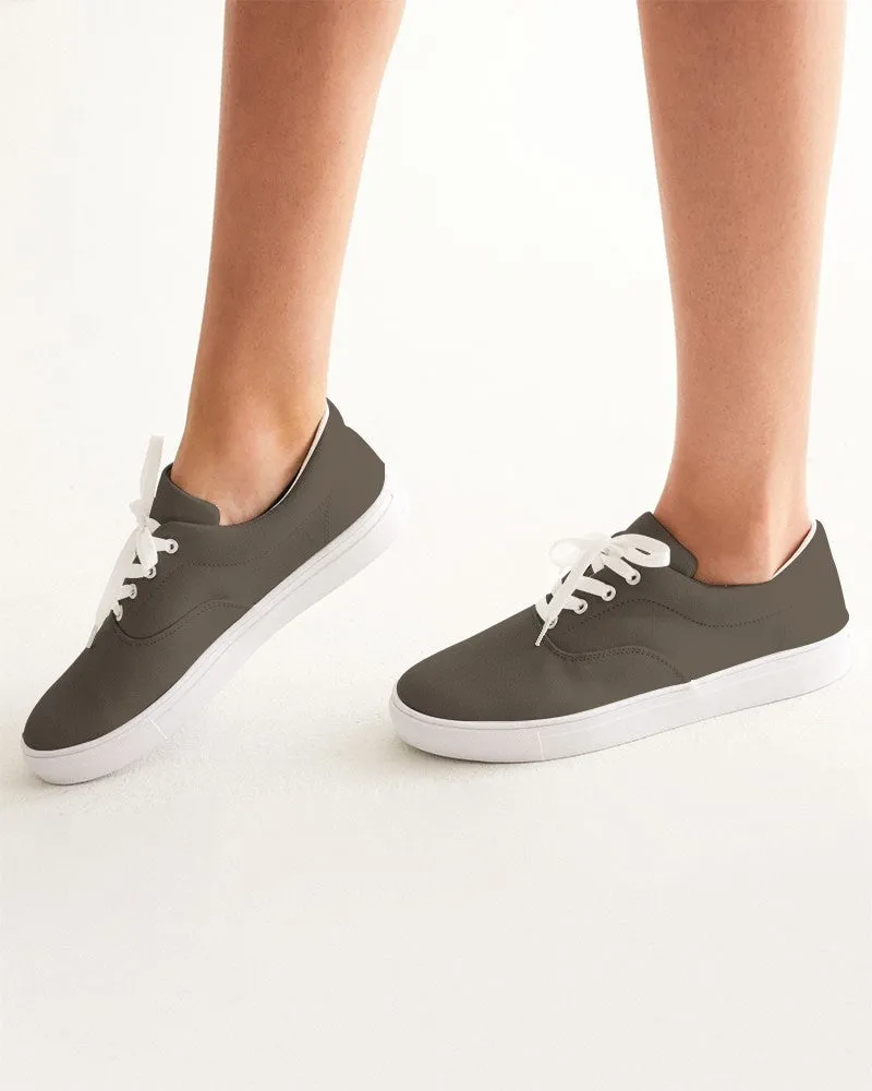 Dark Orange Brown Women's Canvas Sneakers | Women's | Dark Pale Pastel Orange Brown | C0M15Y30K80