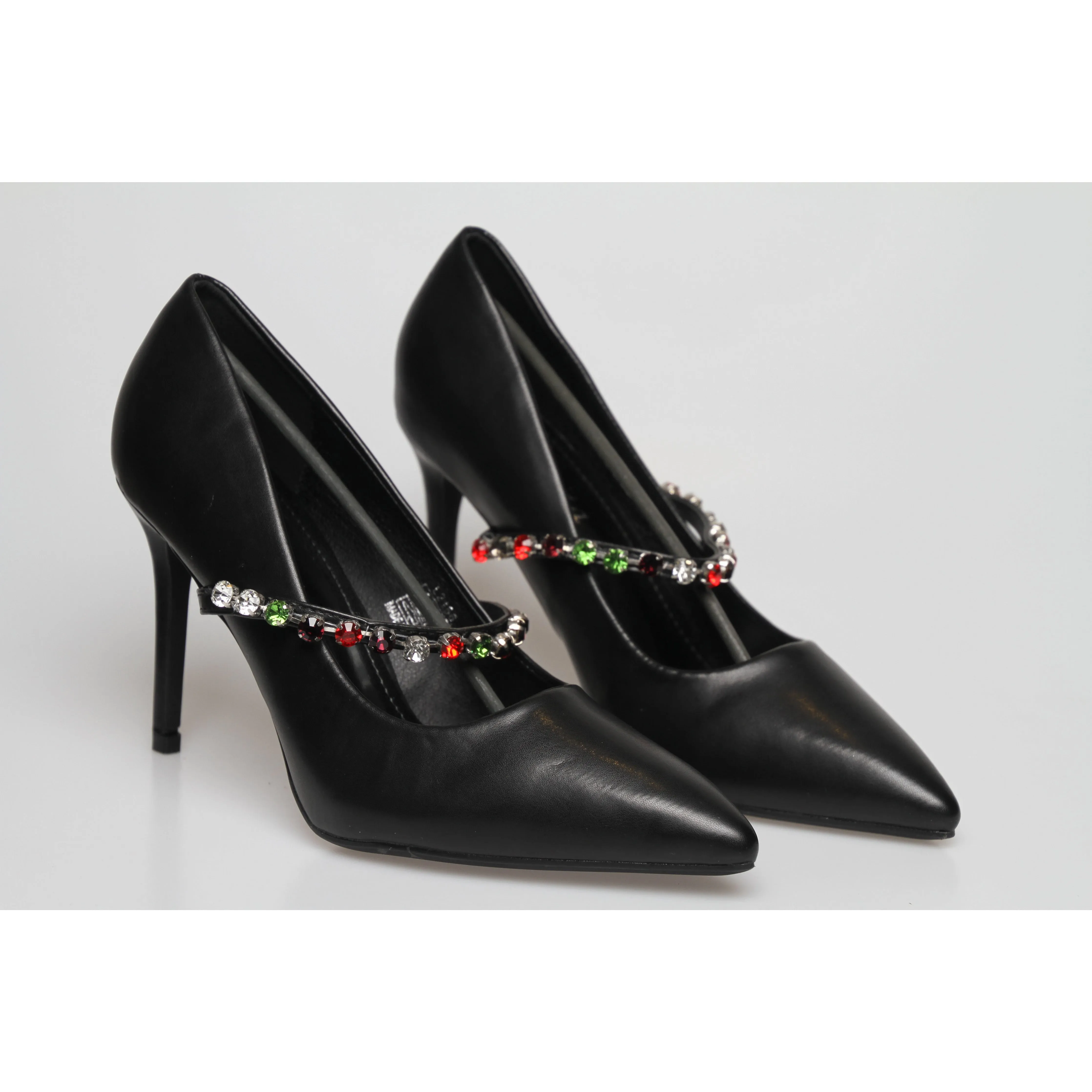 Leather Stiletto Heel Pumps