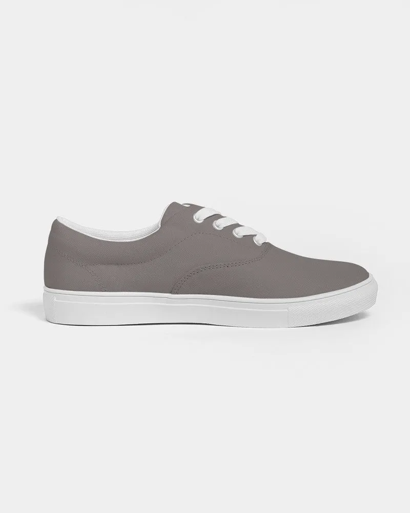 Medium Dark Red Brown Women's Canvas Sneakers | Women's | Medium Dark Pale Red Brown | C0M10Y10K60