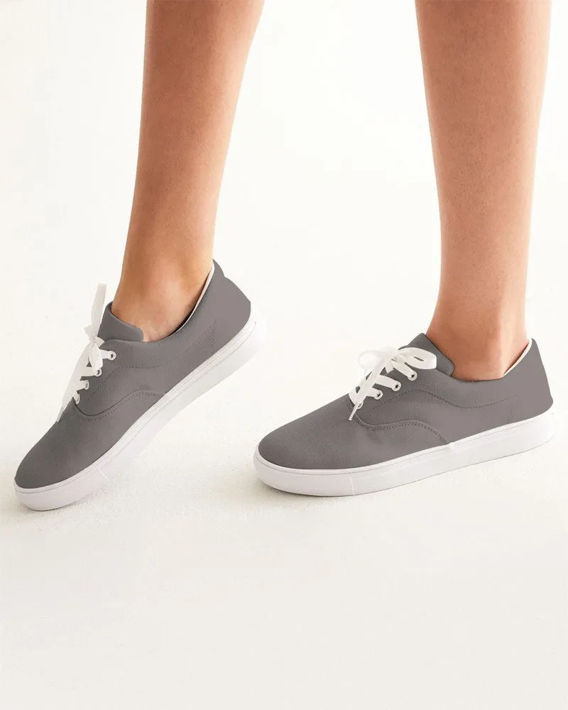 Medium Dark Red Brown Women's Canvas Sneakers | Women's | Medium Dark Pale Red Brown | C0M10Y10K60