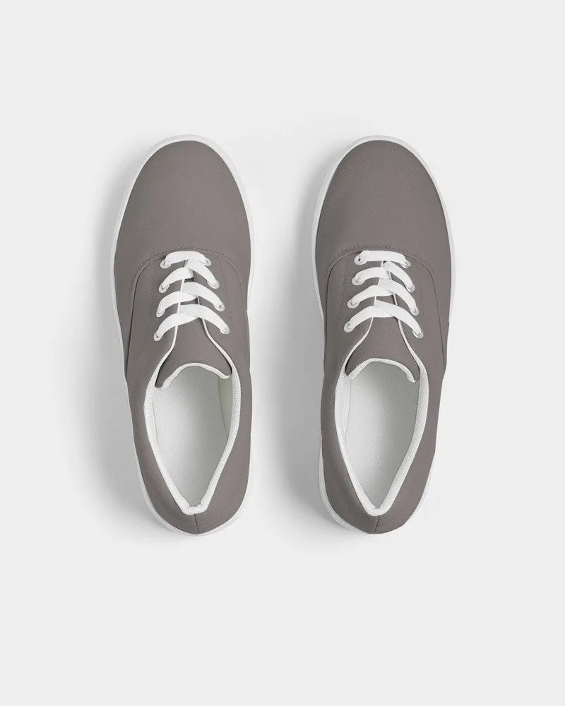 Medium Dark Red Brown Women's Canvas Sneakers | Women's | Medium Dark Pale Red Brown | C0M10Y10K60