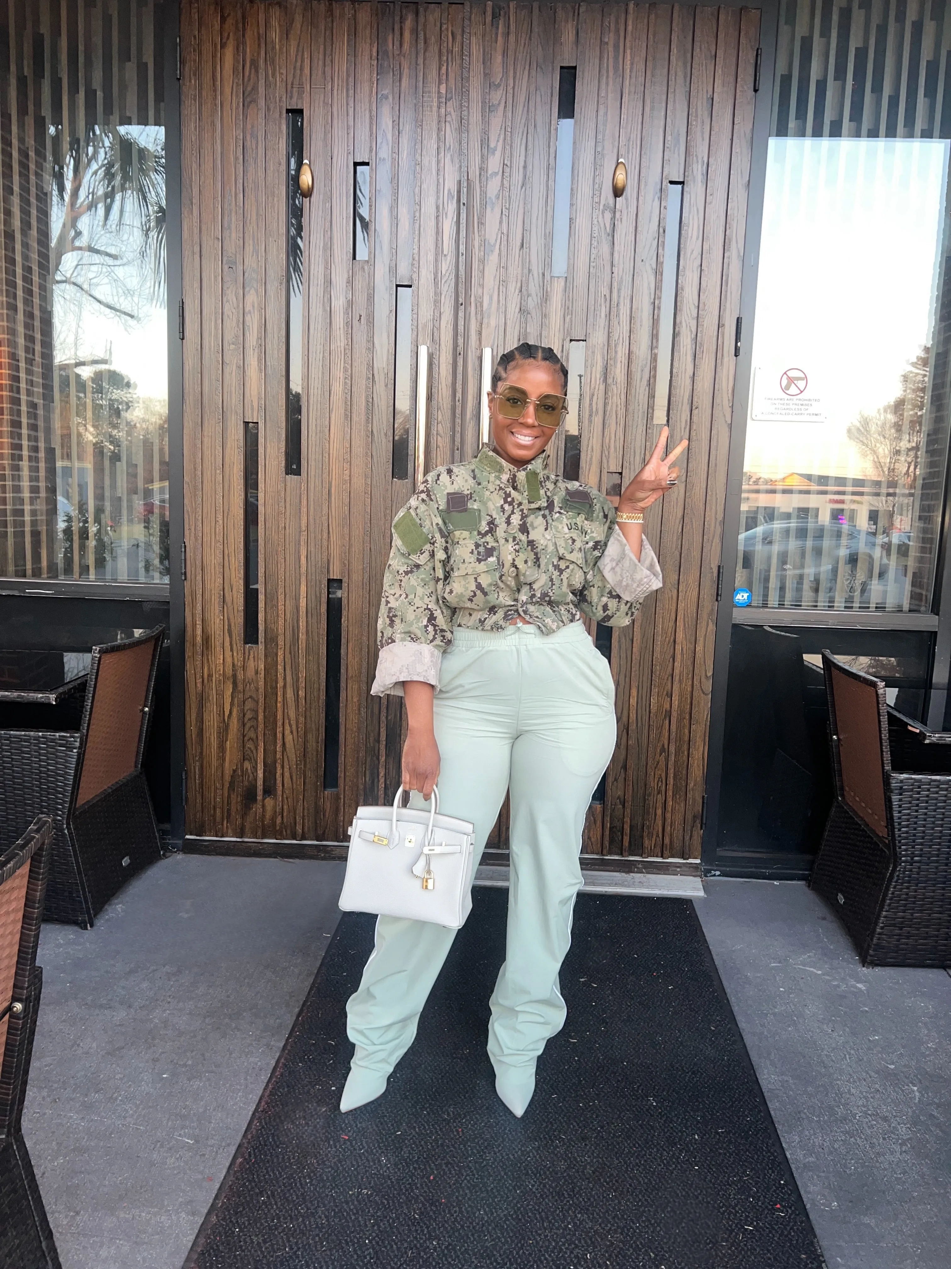 Mint Pantaboot Track Pants