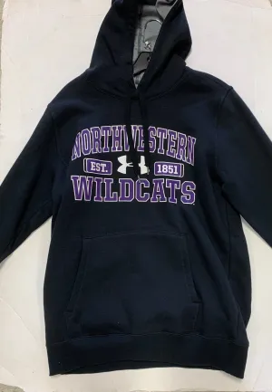 Northwestern Wildcats Est. 1851 Adult Under Armour Black Sweatshirt