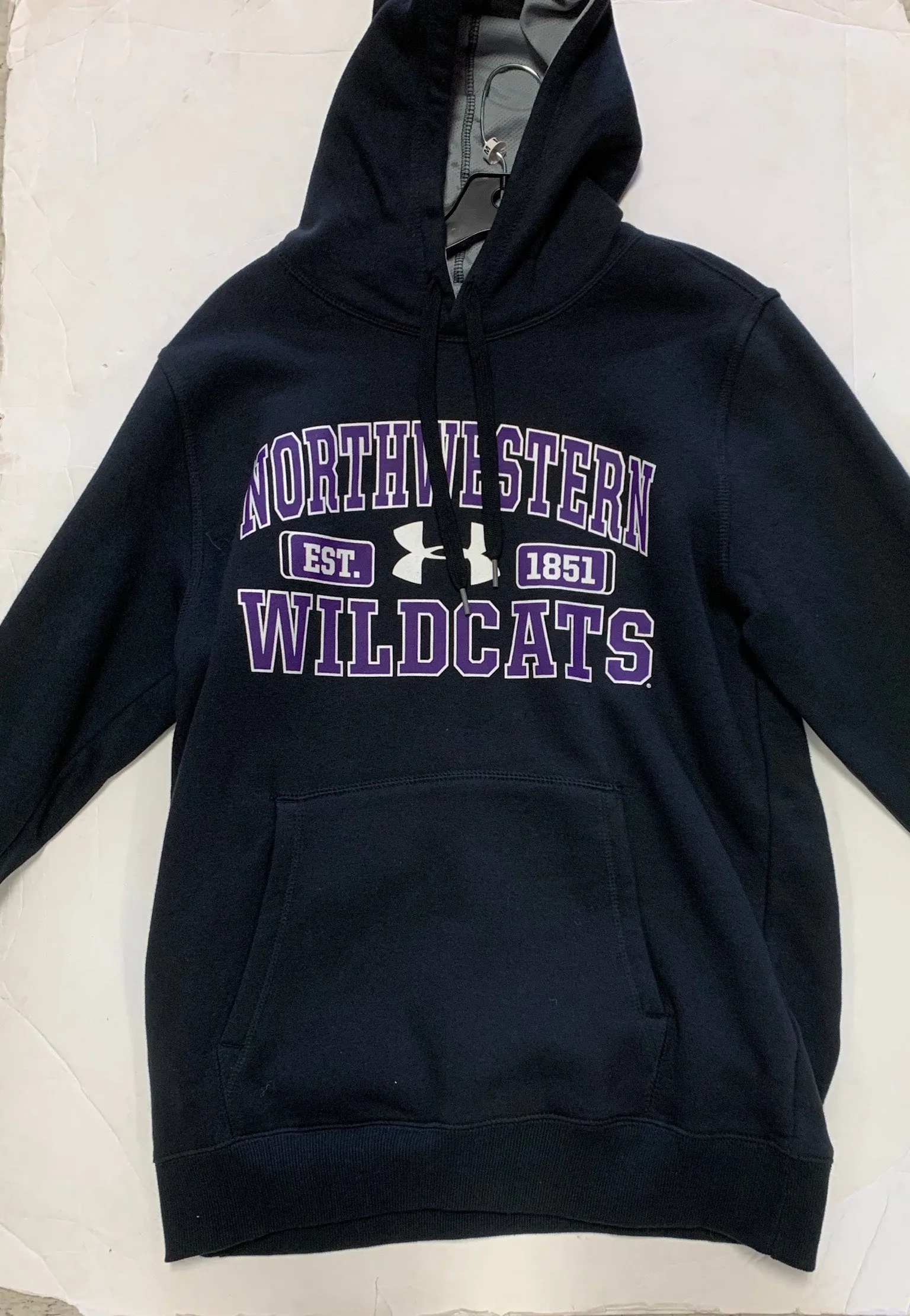 Northwestern Wildcats Est. 1851 Adult Under Armour Black Sweatshirt