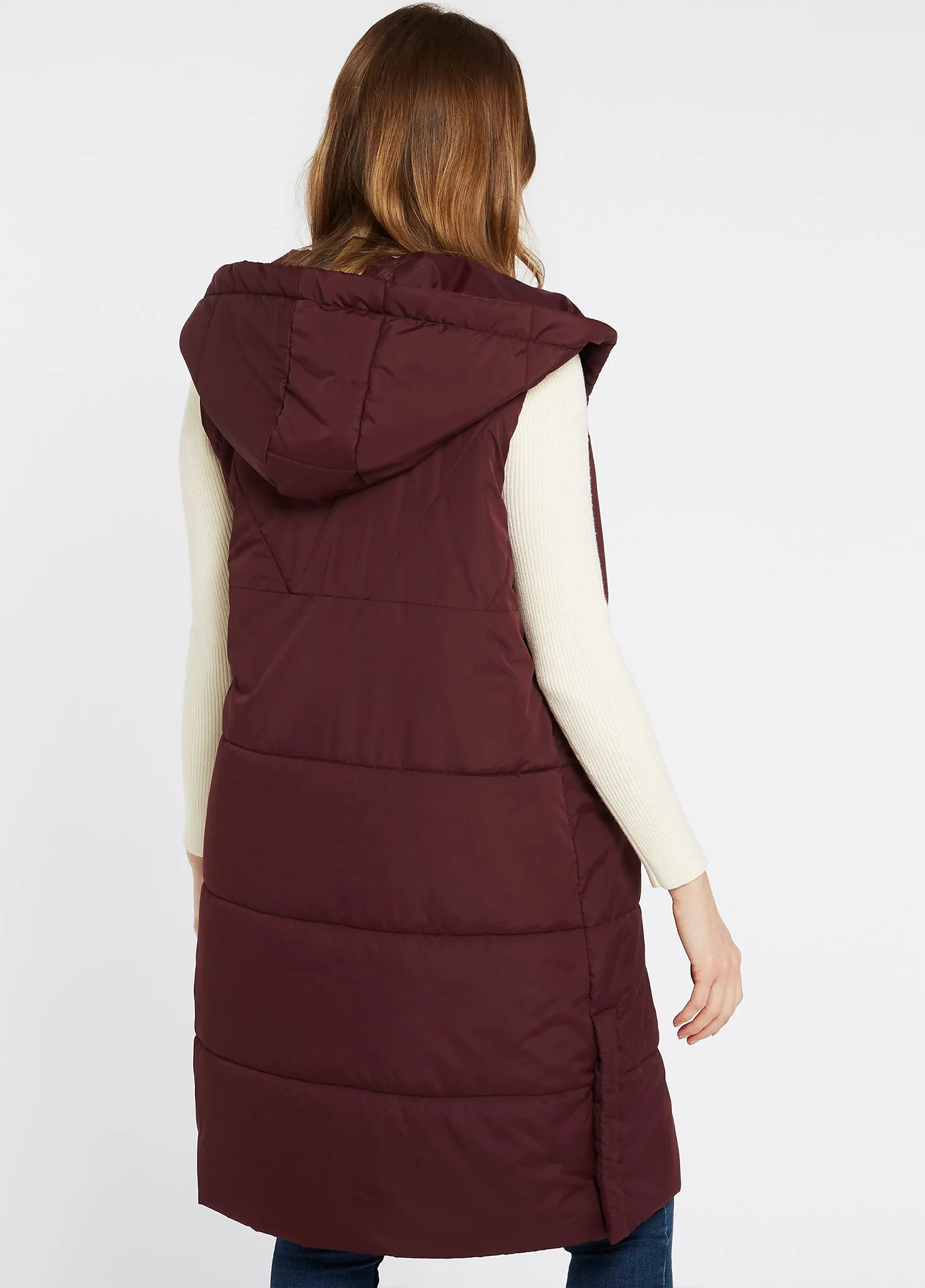 Ryan Women’s Hooded Vest - Ox Blood