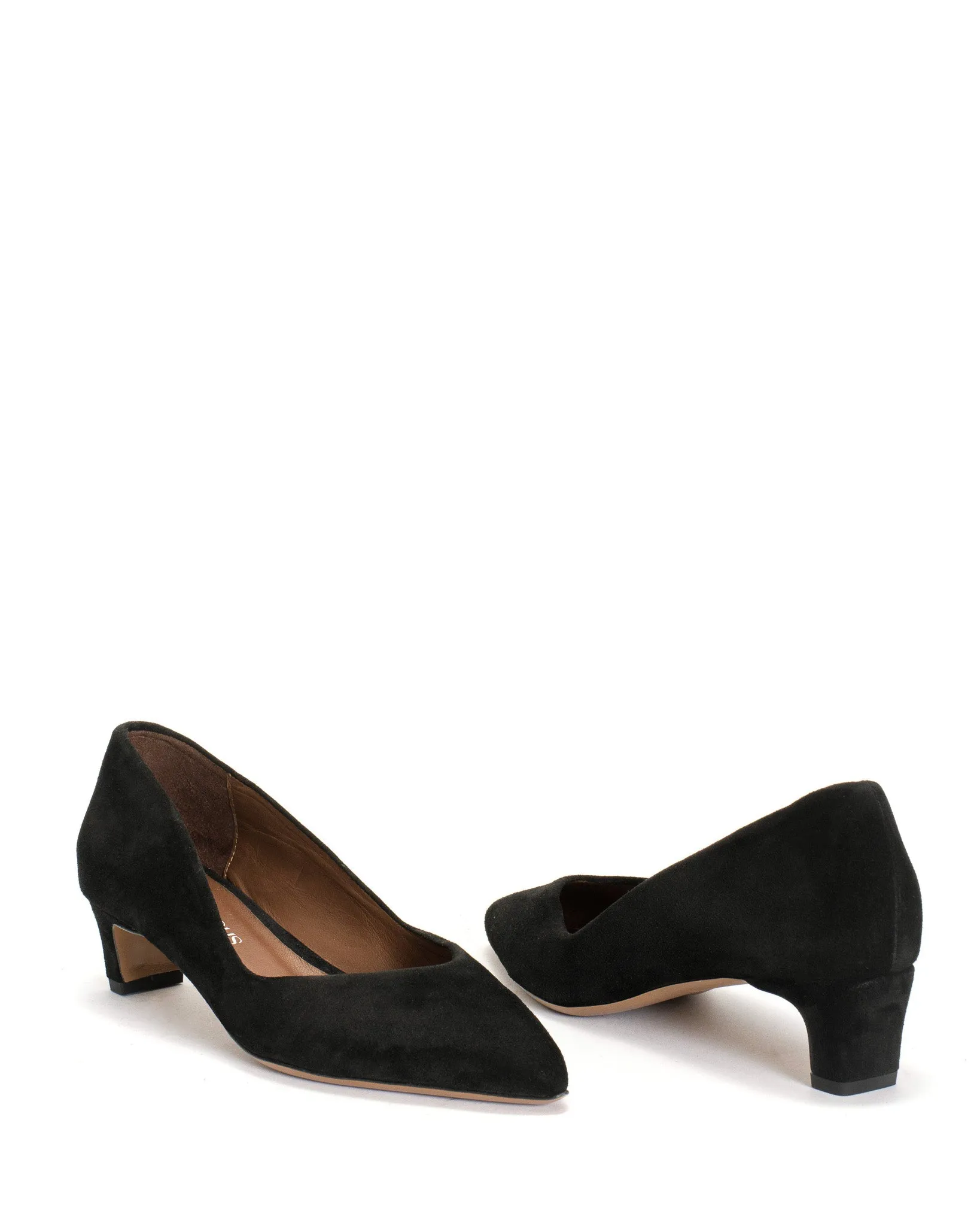 Trini 40 Calf suede Black
