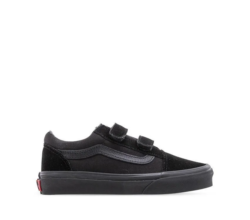 Vans Youth Old Skool V Black Mono Velcro