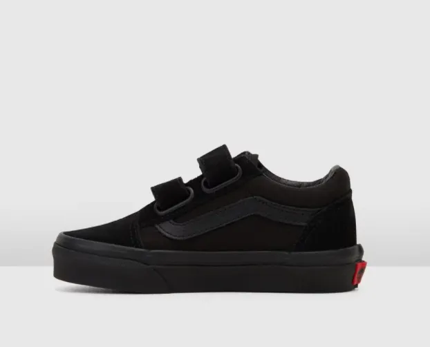 Vans Youth Old Skool V Black Mono Velcro